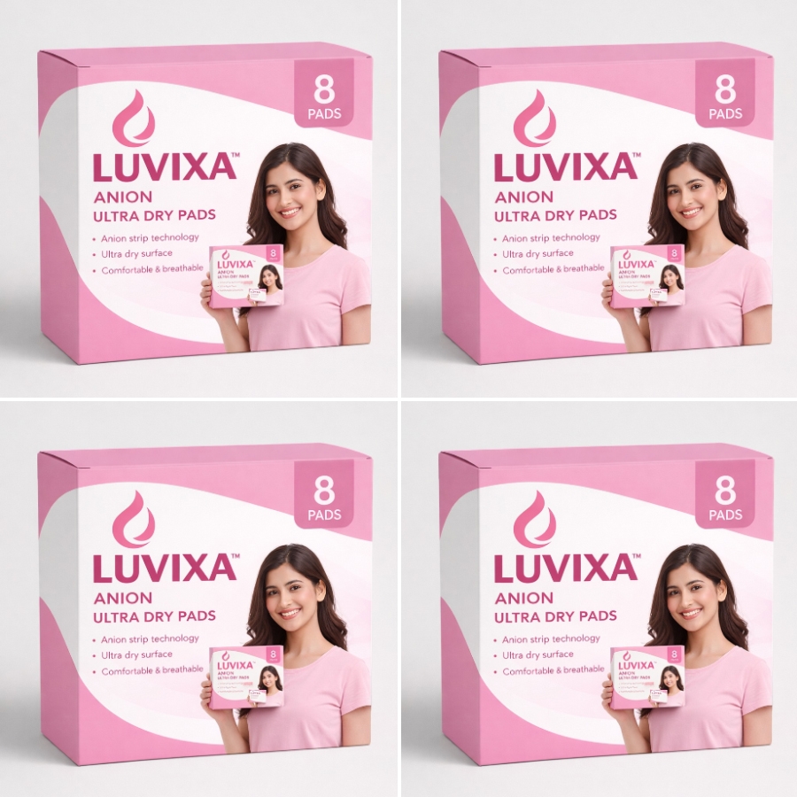 Luxiva Anion Ultra Dry Sanitary Pads - 4 Pack sanitary pads